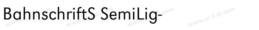 BahnschriftS SemiLig字体转换